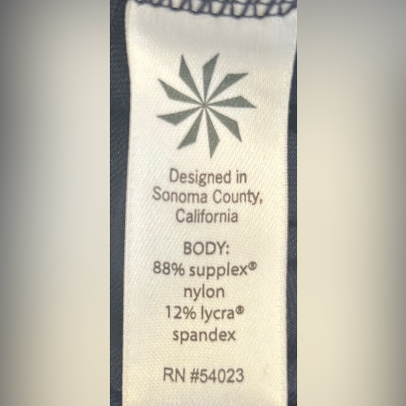 Athleta Women’s XS Navy Blue Mid Rise Leggings Compression Gym RN# 54023 SOFT - Picture 8 of 9